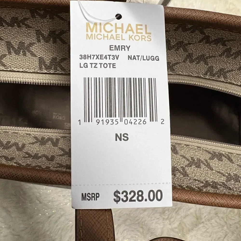 🔥🎁NWT! Michael Kors EMRY Large Tote Handbag Msrp:$328.00 - Picture 12 of 12